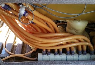 Complex hot tub plumbing